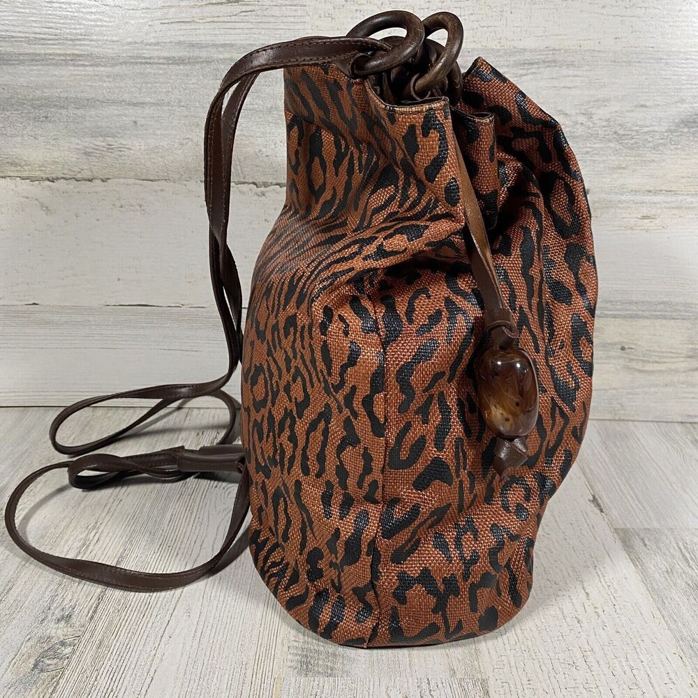 Leopard Print Women's Backpack Euc. - image 2